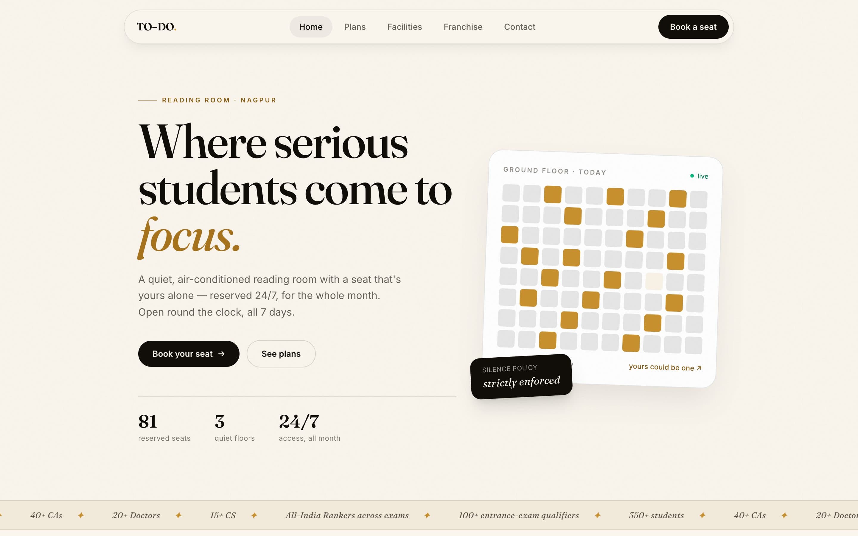Todo Spaces — live website